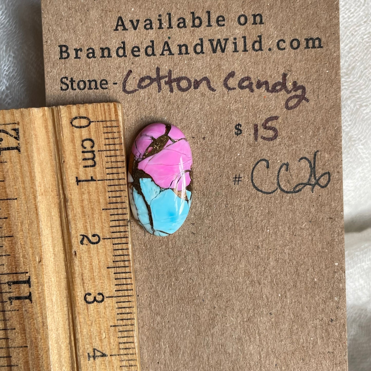 Cotton Candy Cabochon - CC26 667C4EF1-BC6C-4342-A813-5F98995B9252 Brandedandwild.com