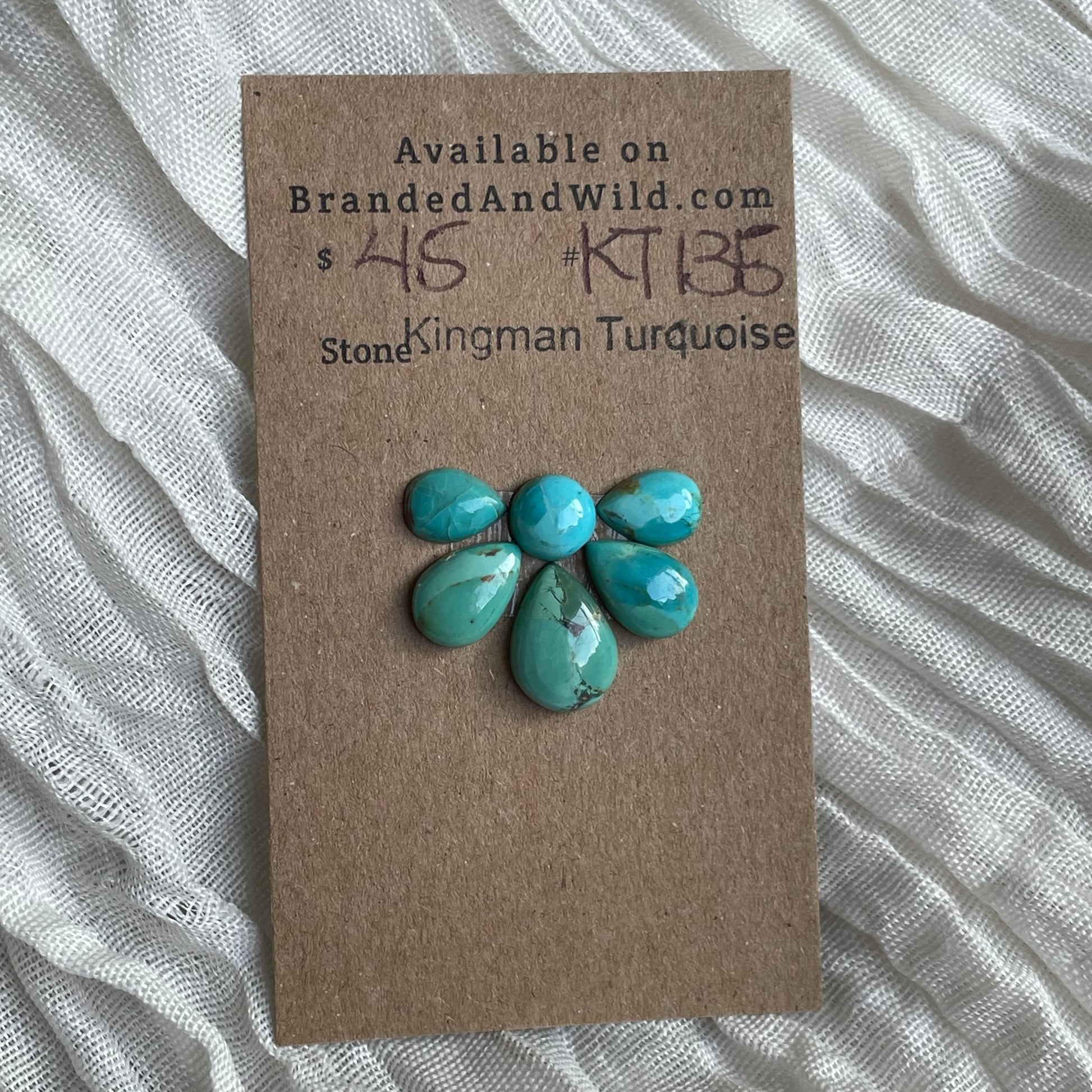 Kingman Turquoise Cabochon - KT135 66821018-109B-4984-AD3B-9250A9BE2F08 Brandedandwild.com