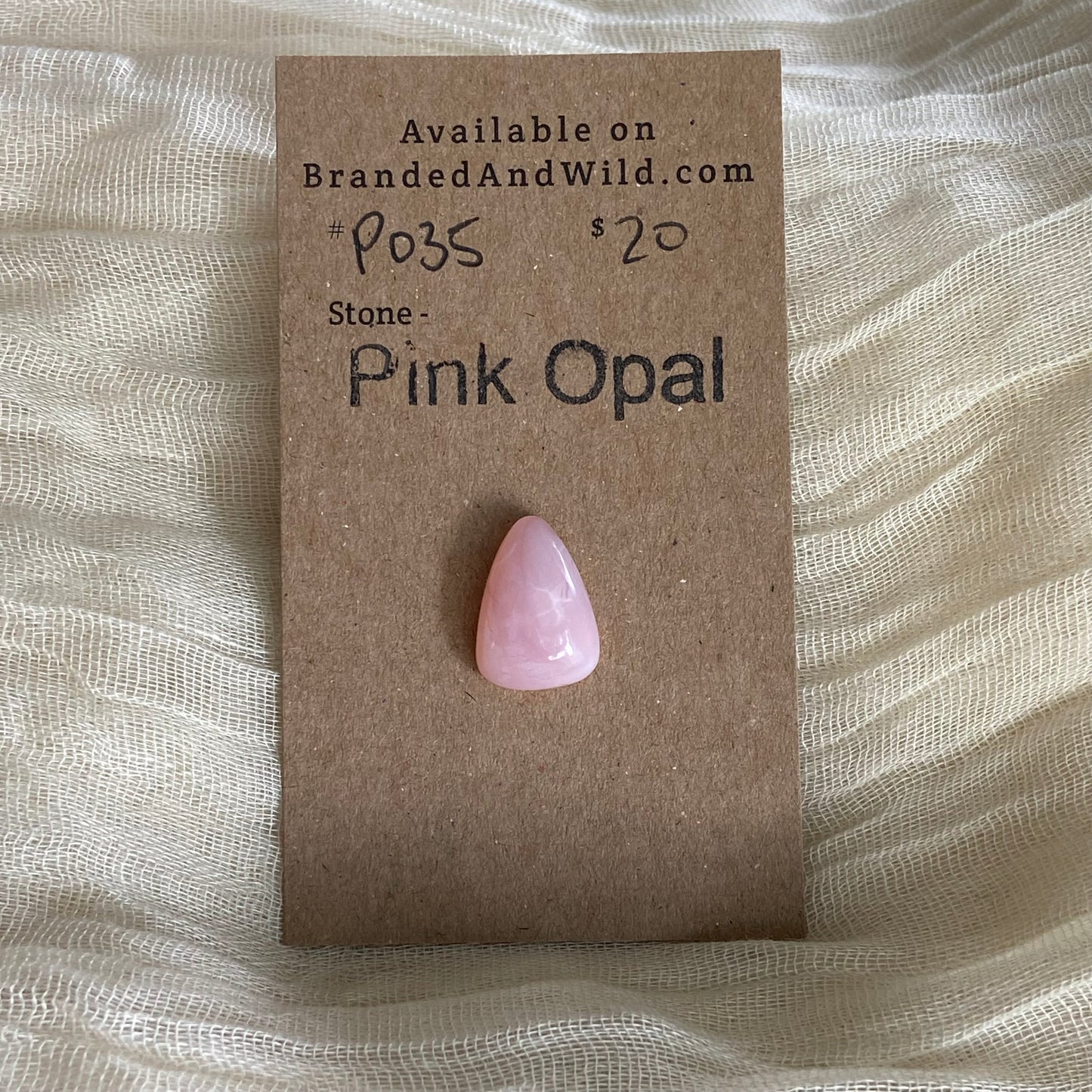 Pink Opal Cabochon - P035