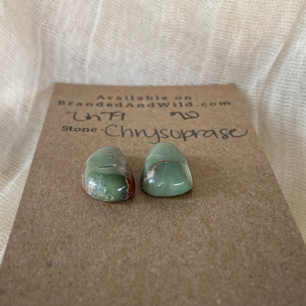 Chrysoprase Cabochon - Ch79 66B9CB5A-6E89-41BF-9B9E-1B6181718008 Brandedandwild.com