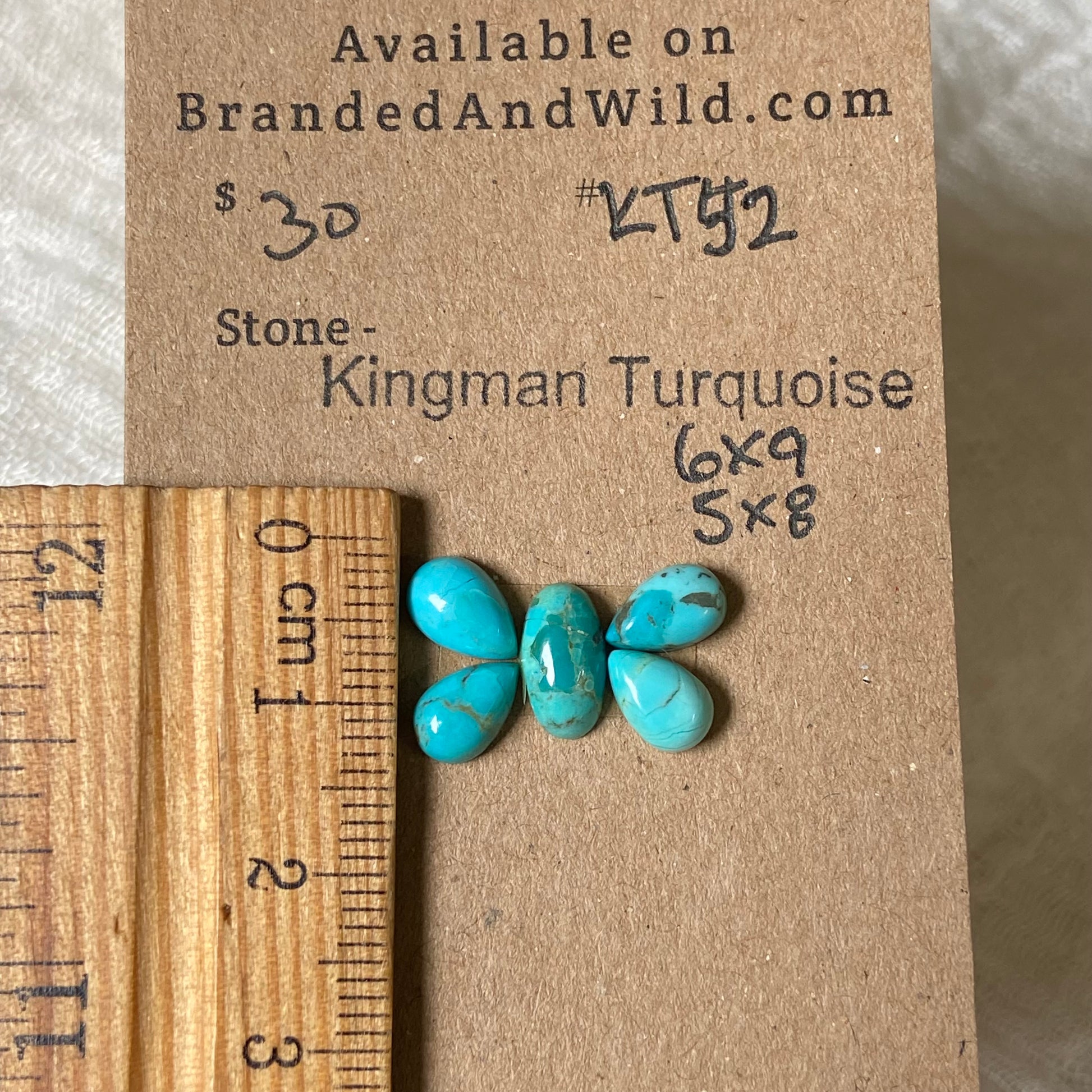 Kingman Turquoise Cabochon - KT52 66C3FC1F-2701-4176-A044-89F7DB9876EE Brandedandwild.com