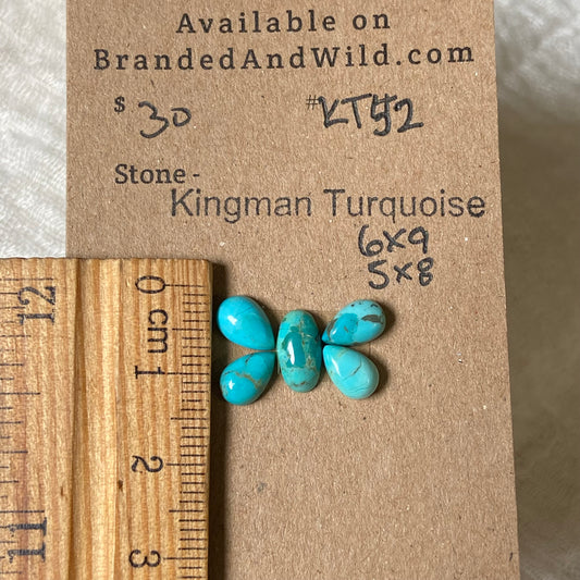 Kingman Turquoise Cabochon - KT52 66C3FC1F-2701-4176-A044-89F7DB9876EE Brandedandwild.com