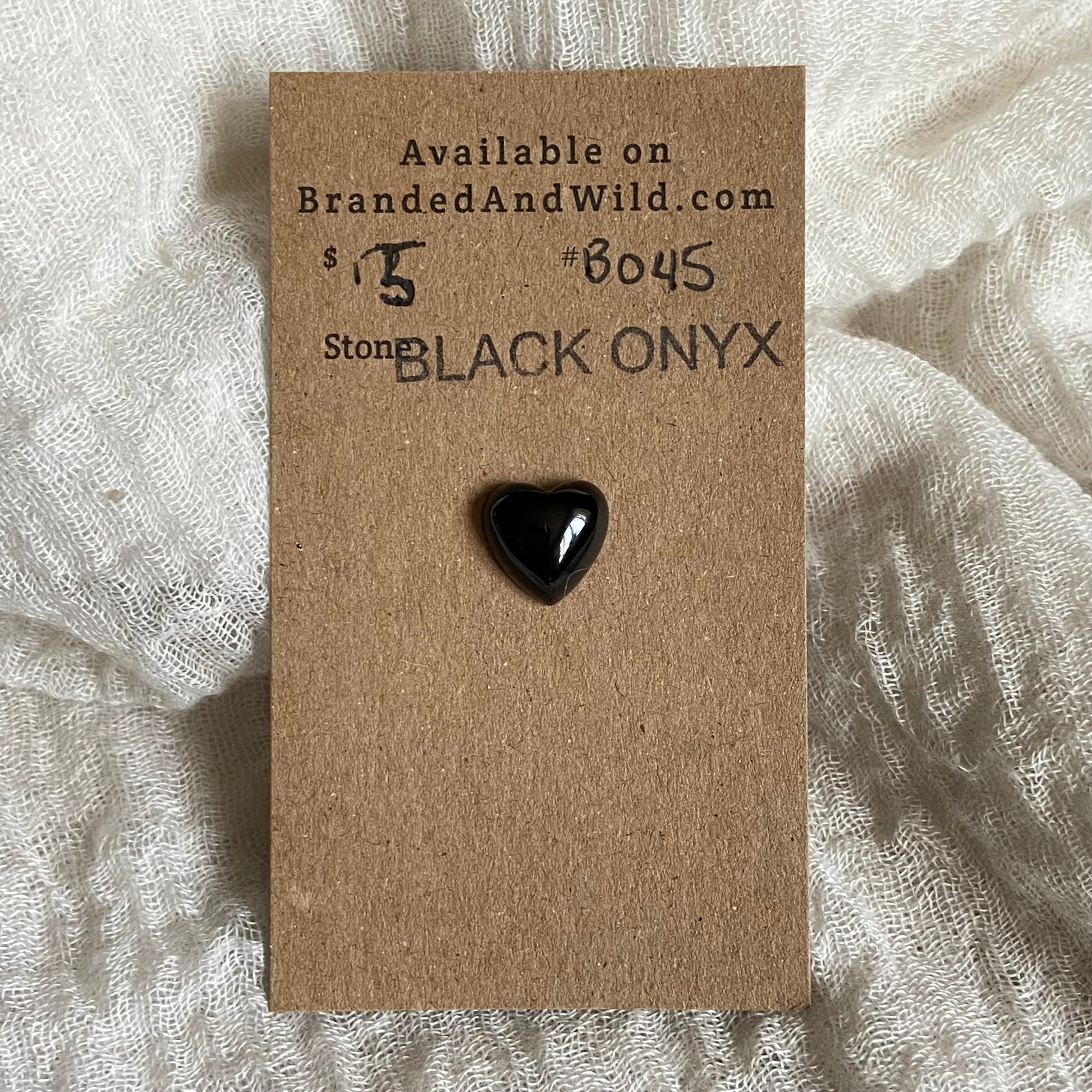 Black Onyx Cabochon - B045 66D895D3-CE68-4965-9E21-894E38A469BA Brandedandwild.com