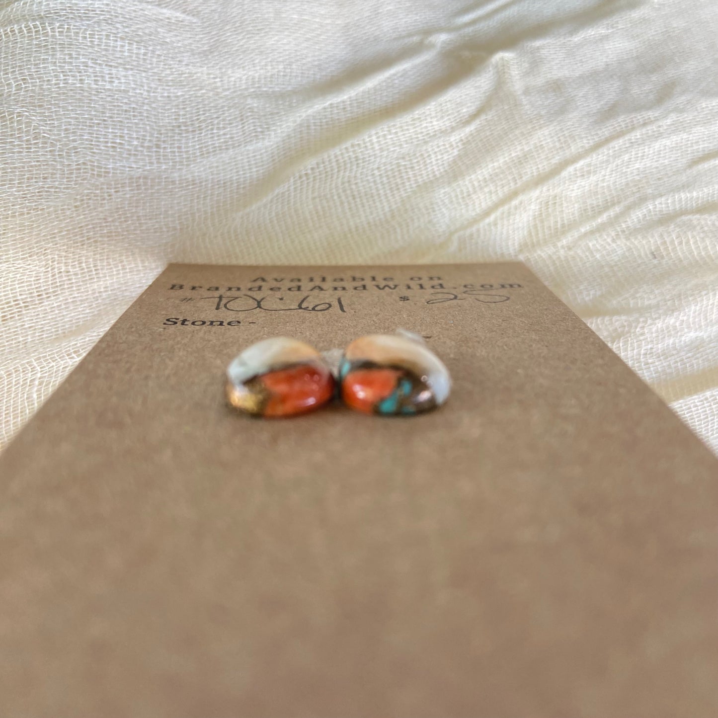 Turquoise, Oyster Shell, Copper Cabochon - TOC61 6717FEB8-0B39-4593-9601-EE69717BCB69 Brandedandwild.com