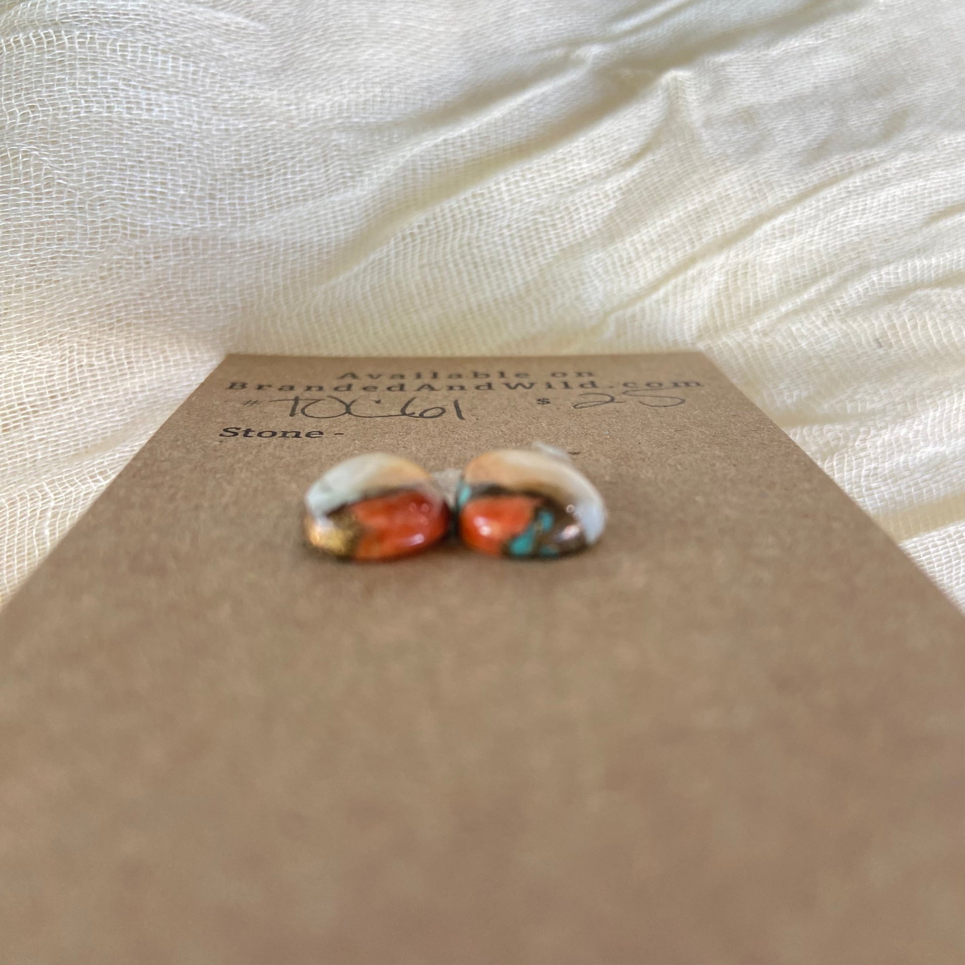 Turquoise, Oyster Shell, Copper Cabochon - TOC61 6717FEB8-0B39-4593-9601-EE69717BCB69 Brandedandwild.com