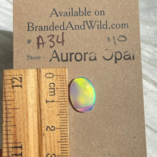 Aurora Opal Cabochon - A34 671CD556-5B27-4D6D-AC1D-CD71226E0CB3 Brandedandwild.com
