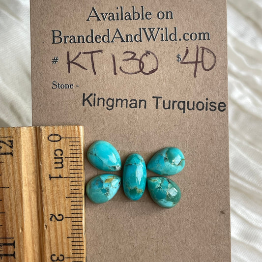 Kingman Turquoise Cabochon - KT130 6723F307-7E89-4B70-9567-F0FC969C1003 Brandedandwild.com