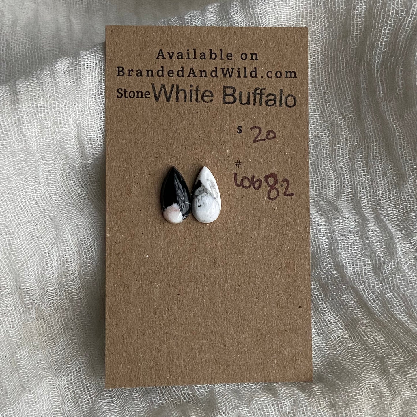 White Buffalo Cabochon - WB82