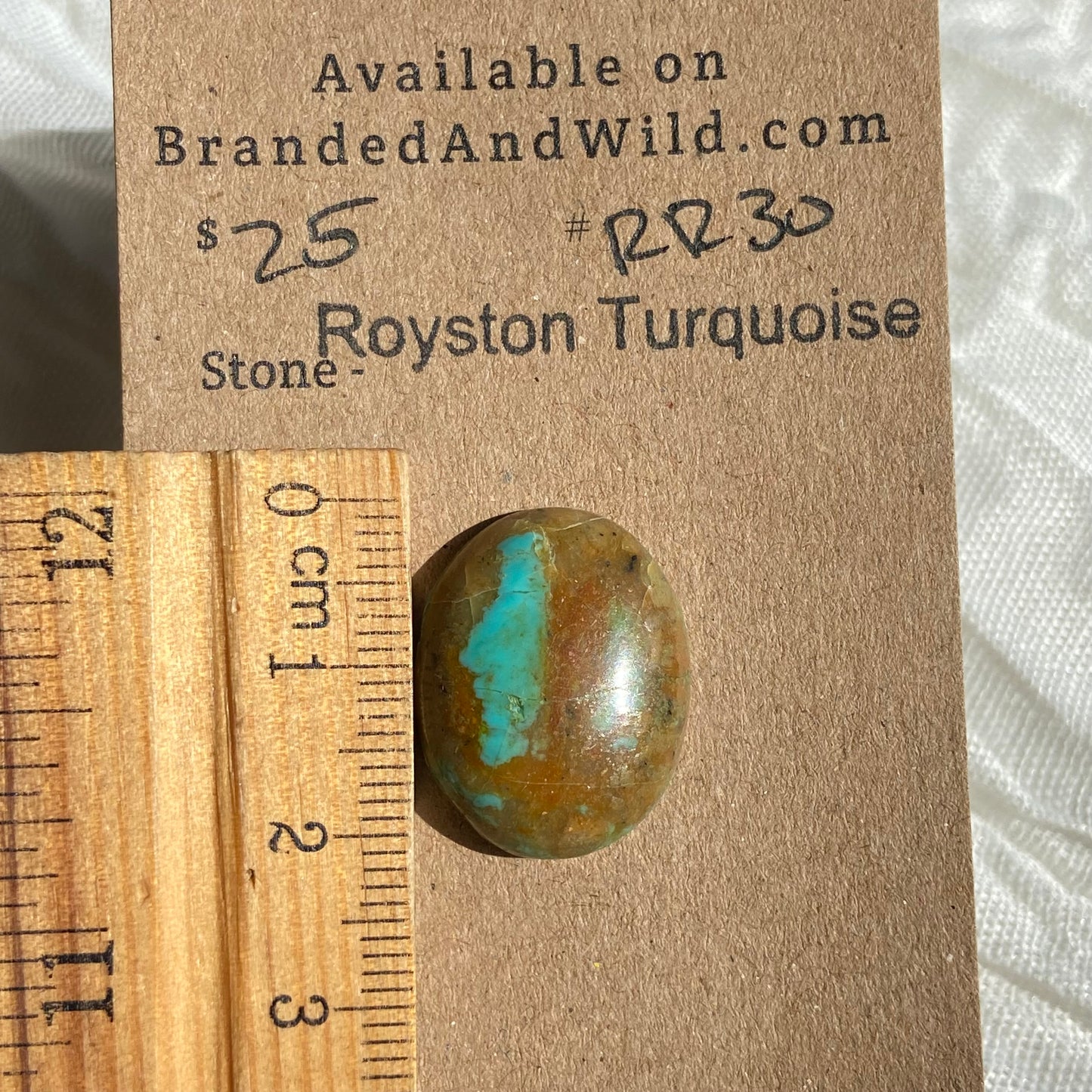 Royston Ribbon Turquoise Cabochon RR30 6755DD03-AF6A-4C51-B857-9F8FBE035D19 Brandedandwild.com