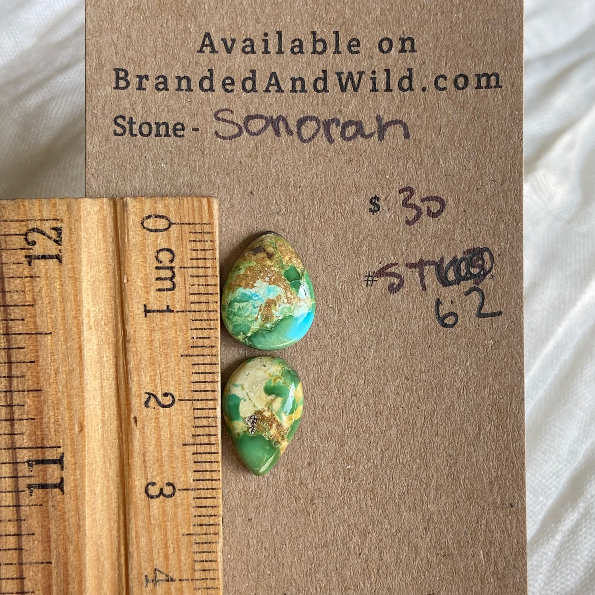 Sonoran Turquoise Cabochon - ST62 67564153-9DB3-4F1E-B44F-A1174ED438D4 Brandedandwild.com