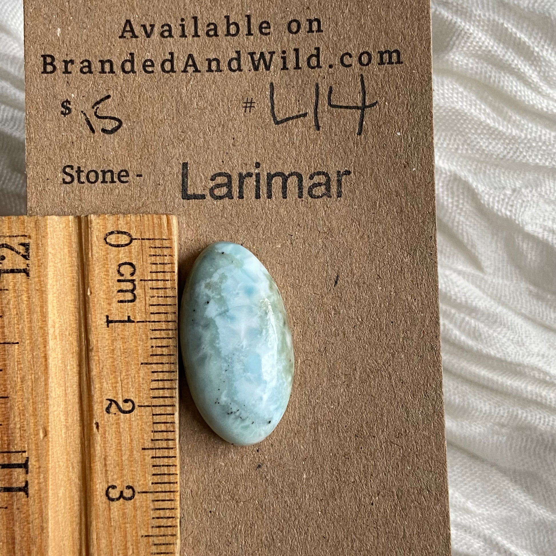 Larimar Cabochon - L14 67ABCEBC-870D-4479-AC36-F28A4A40D203 Brandedandwild.com