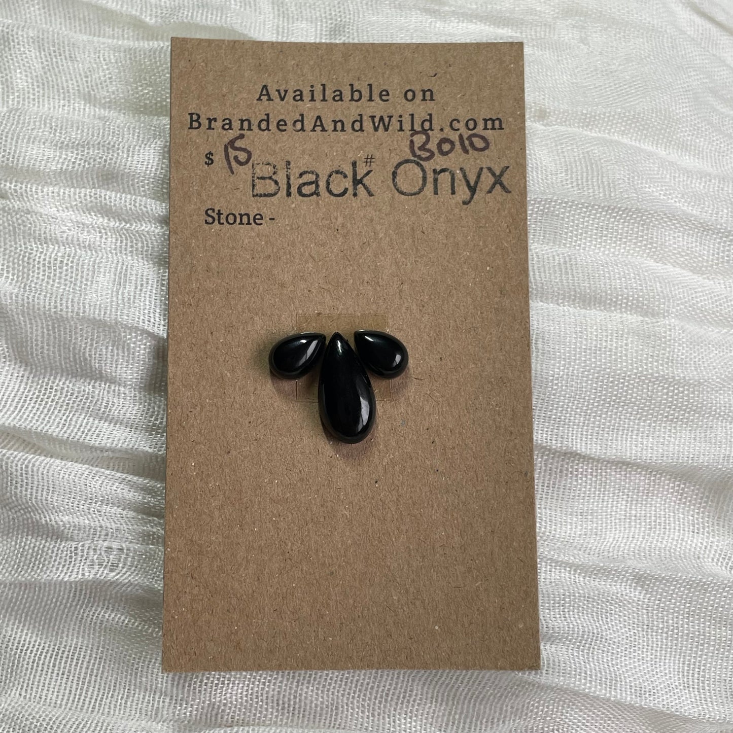 Black Onyx - Cabochon - BO10 67ADC24B-0E83-4373-8864-839F8A169849 Brandedandwild.com