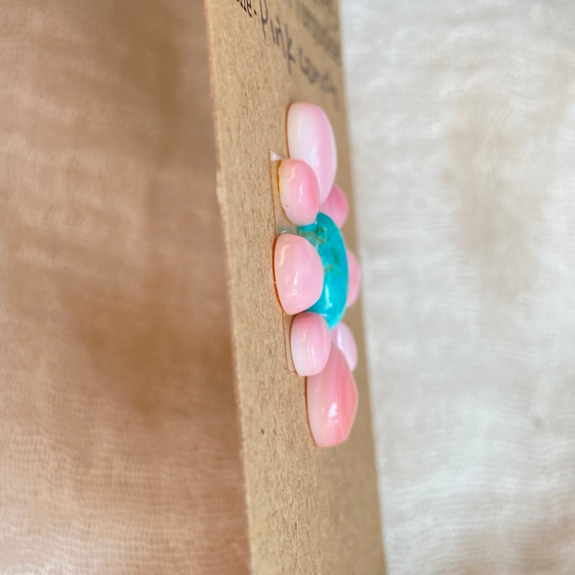 Pink Conch / Kingman Turquoise Cabochon - MIX195 67EA088F-4092-4DAF-8307-FE98FC6DAE05 Brandedandwild.com