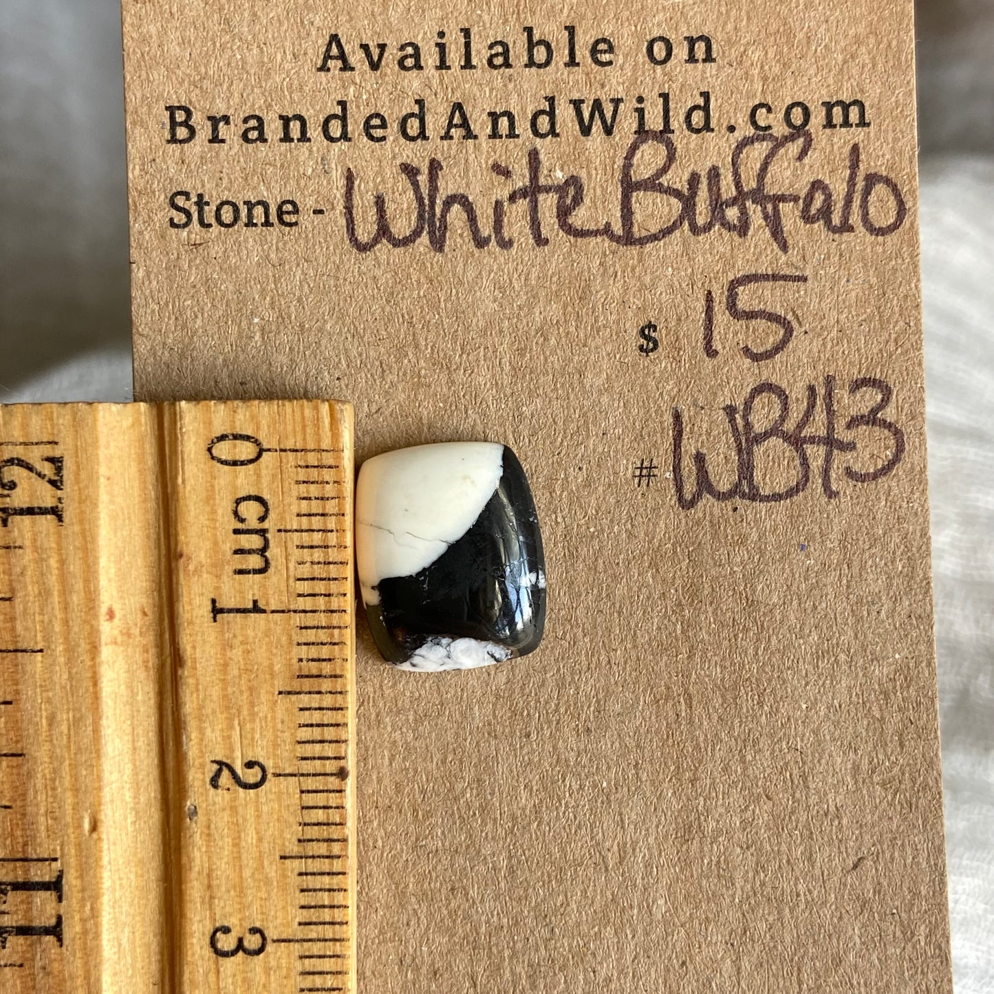 White Buffalo Cabochon - WB43