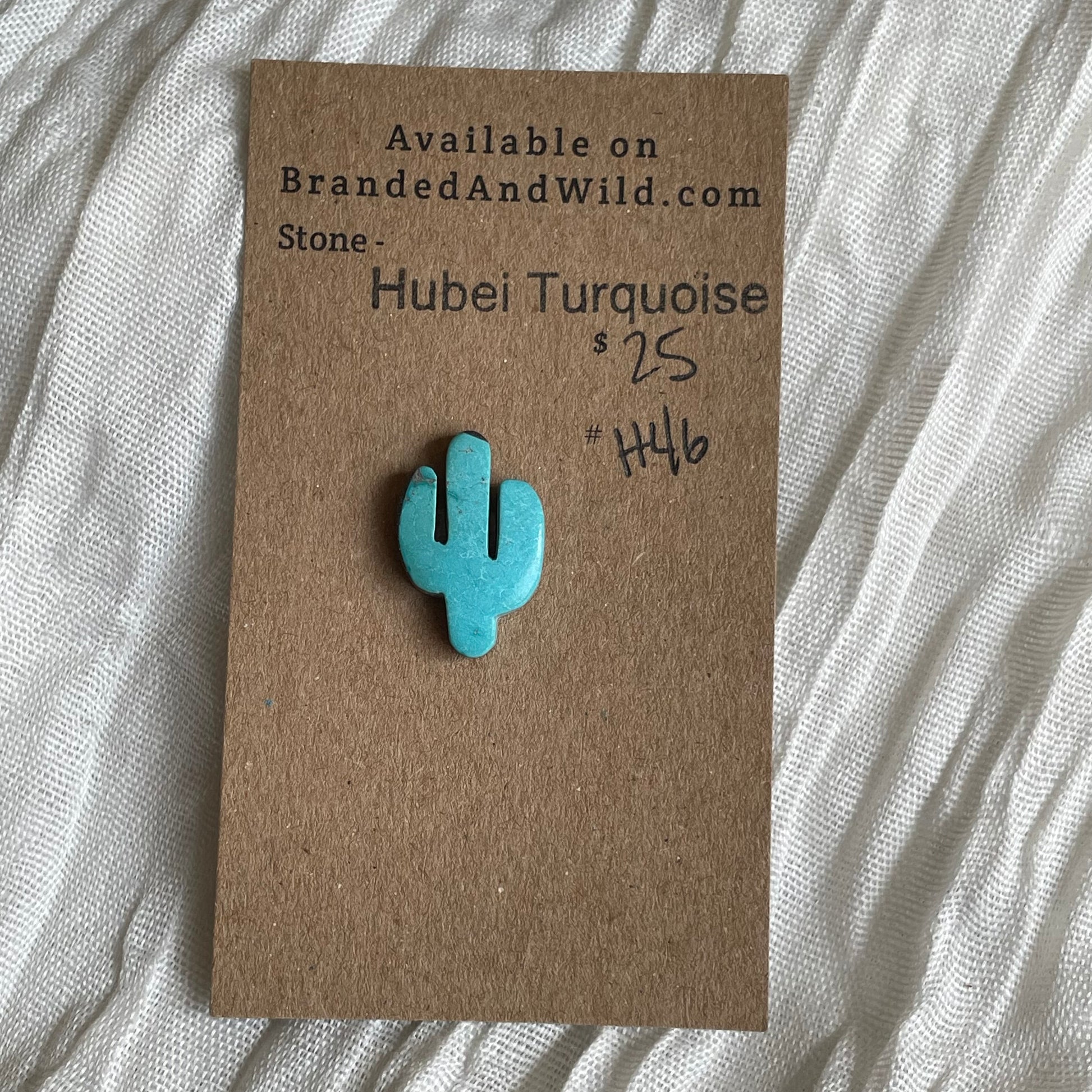 Hubei Turquoise Cabochon - H46 681FE244-4D25-41F5-9EA6-E356CF15F5F3 Brandedandwild.com