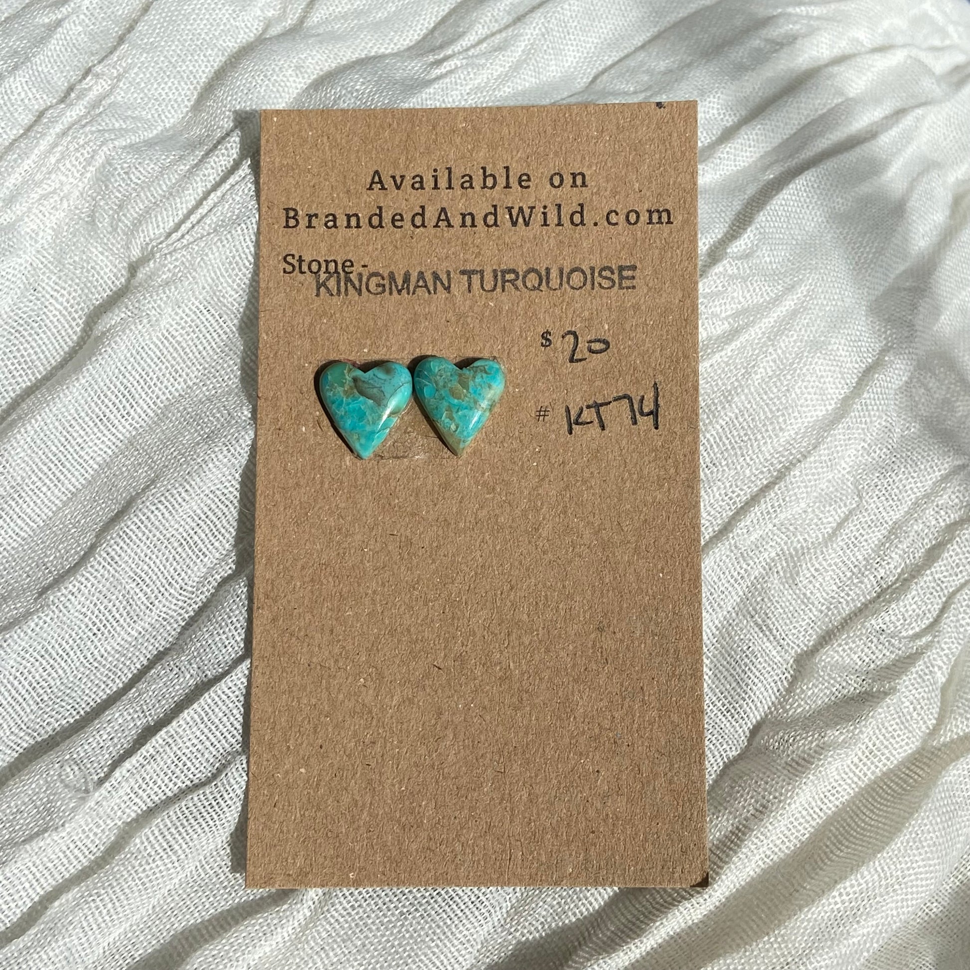 Kingman Turquoise Cabochon - KT74 6839BDBE-E85C-4396-B022-D23A3A25C816 Brandedandwild.com
