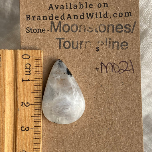 Moonstone/Tourmaline Cabochon - M021