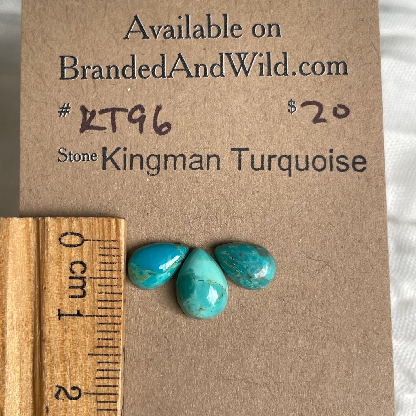 Kingman Turquoise Cabochon - KT96 68542B66-B5F5-4934-AB36-2D8537DD5A7D Brandedandwild.com