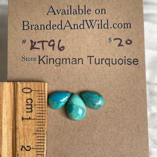 Kingman Turquoise Cabochon - KT96 68542B66-B5F5-4934-AB36-2D8537DD5A7D Brandedandwild.com