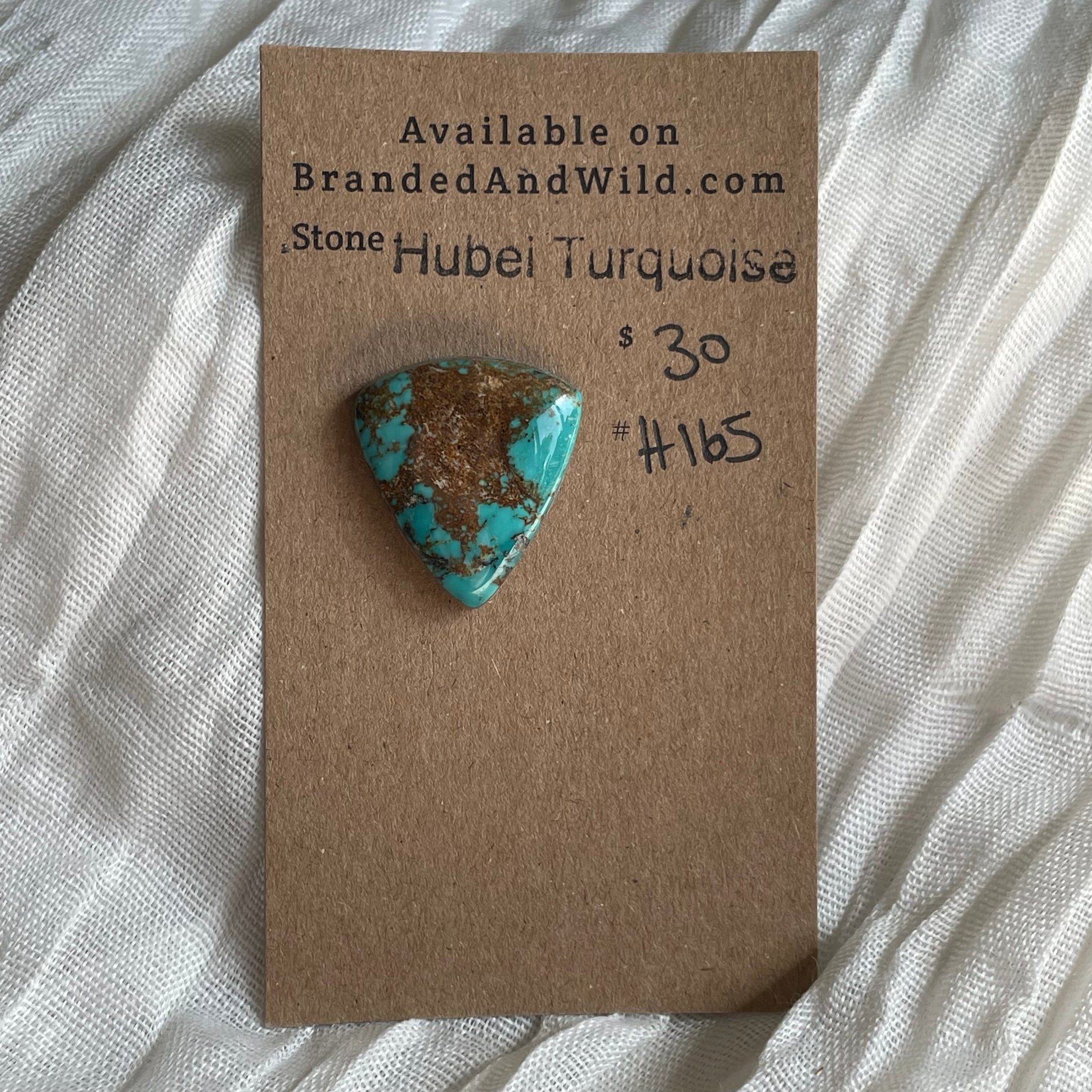 Hubei Turquoise Cabochon - H165 687CDE0A-937C-452B-8A67-7ECC21B2E06C Brandedandwild.com