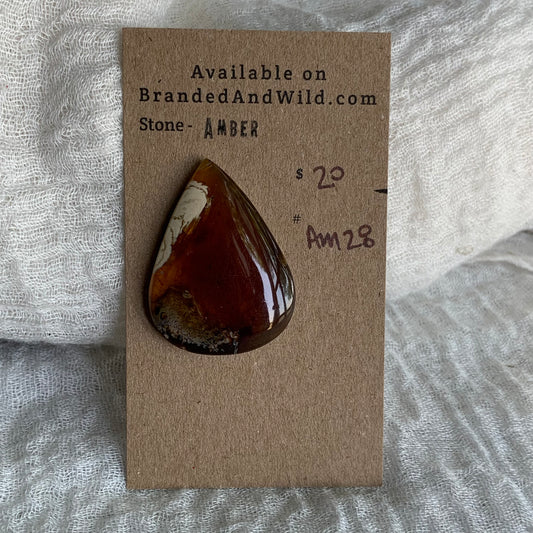 Amber Cabochon AM28