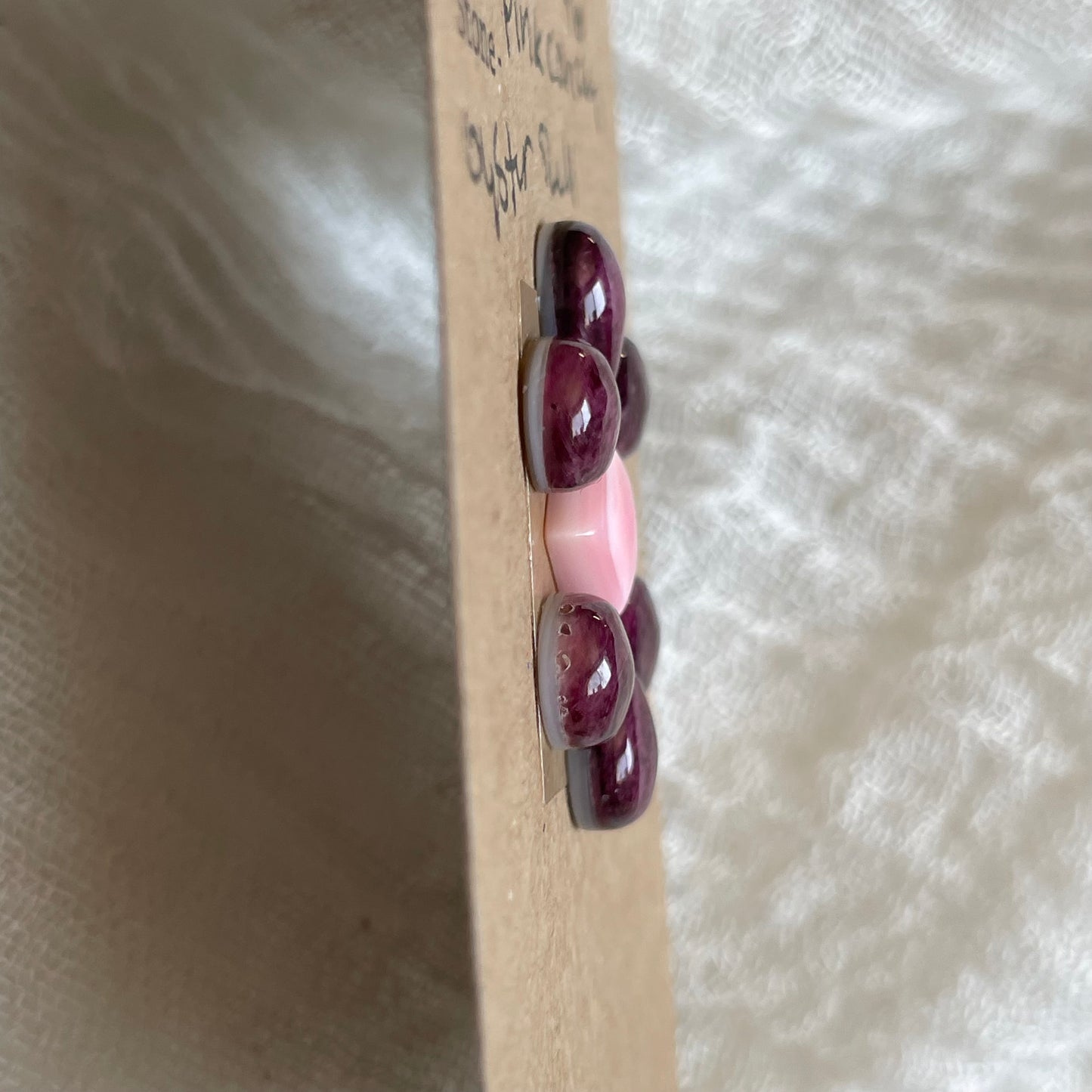 Pink Conch / Oyster Shell Cabochon - P004