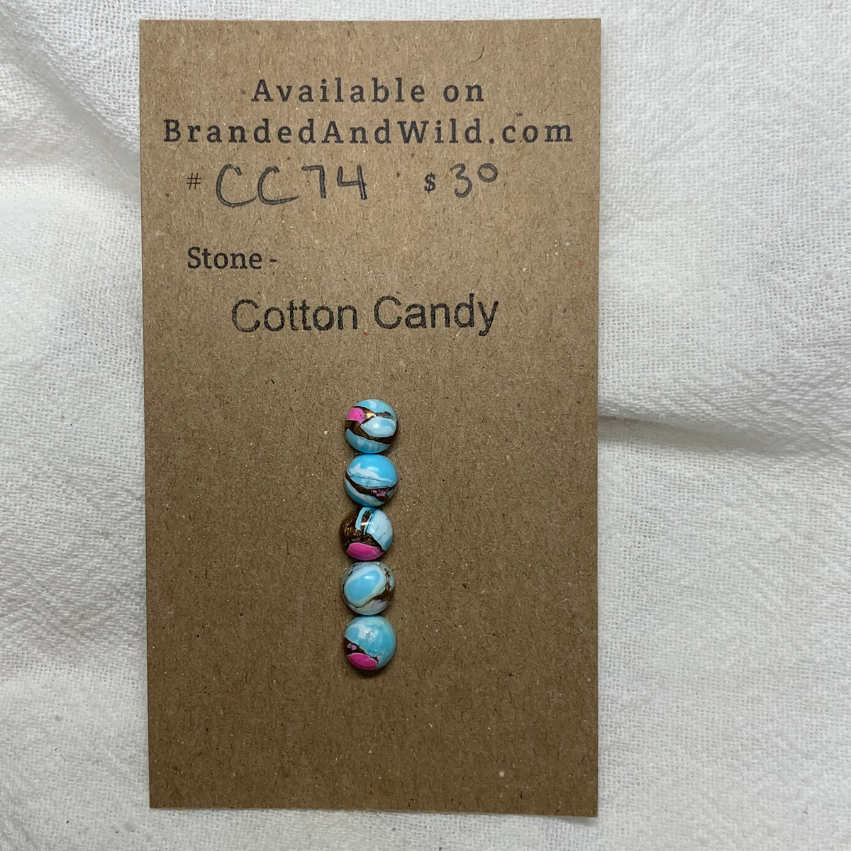 Cotton Candy Cabochon - CC74 68BA379B-6894-47A6-85D0-FFB0E30A4A9C Brandedandwild.com