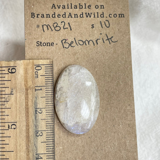 Belomrite Moonstone Cabochon - MB21 68D0A81B-FE5D-42CA-9E91-E5DAADC99C00 Brandedandwild.com