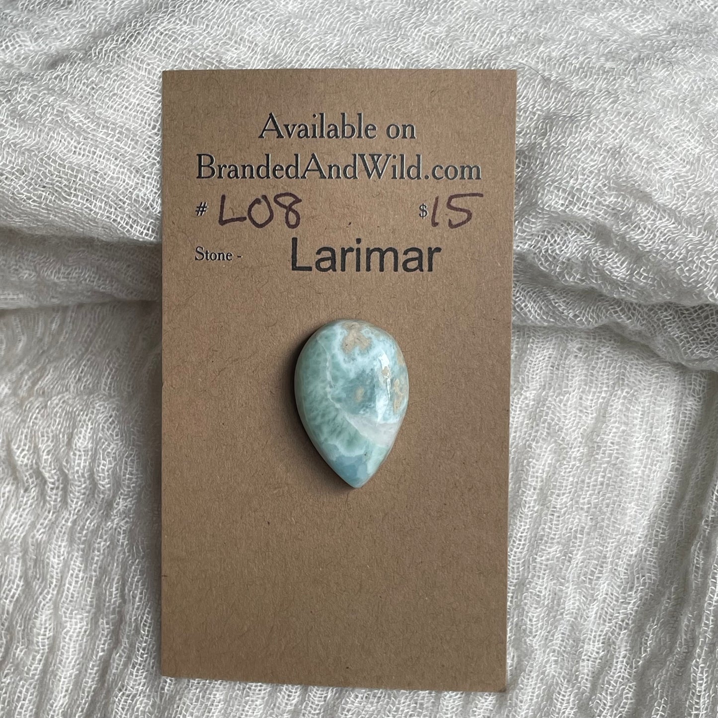 Larimar Cabochon - L08