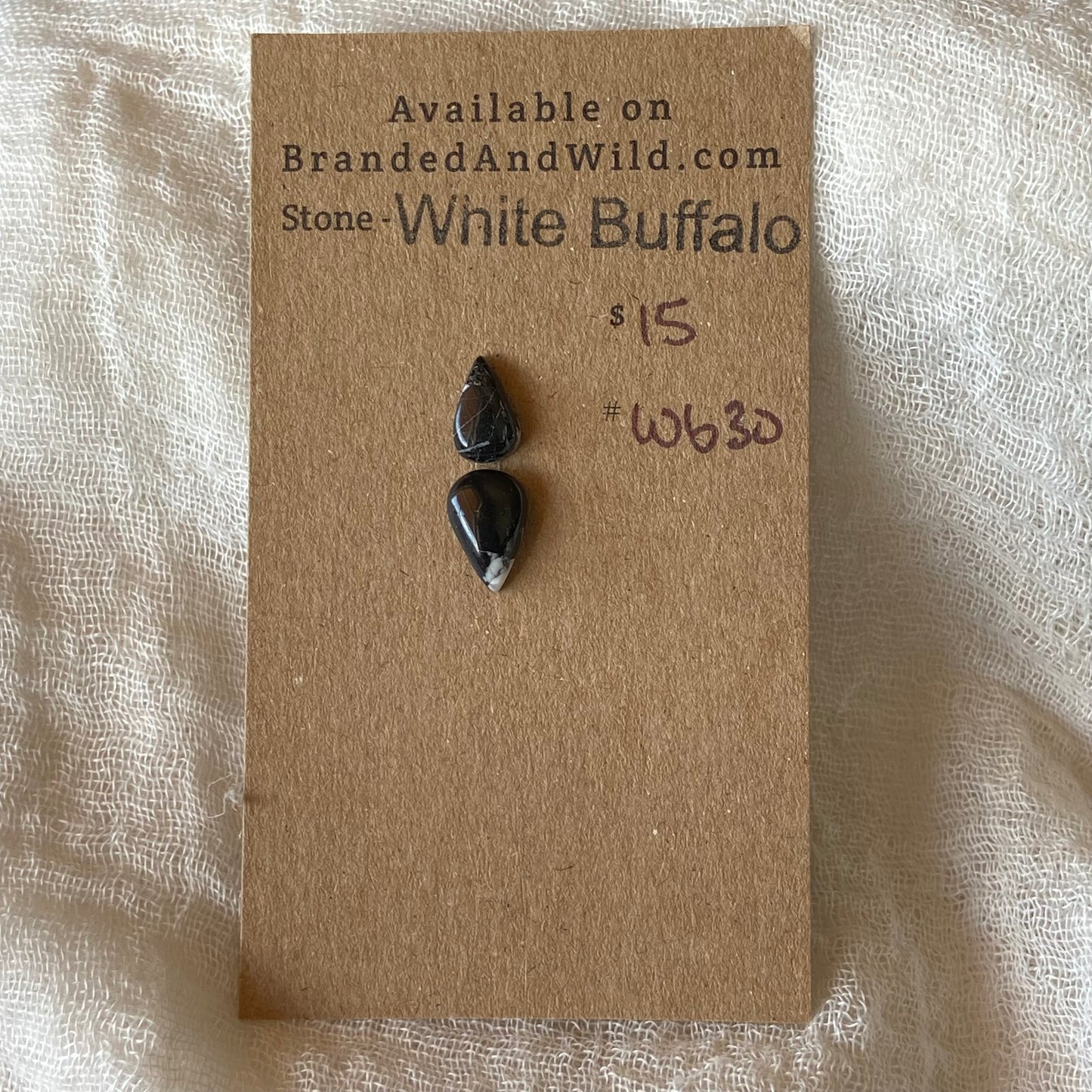 White Buffalo Cabochon - WB30