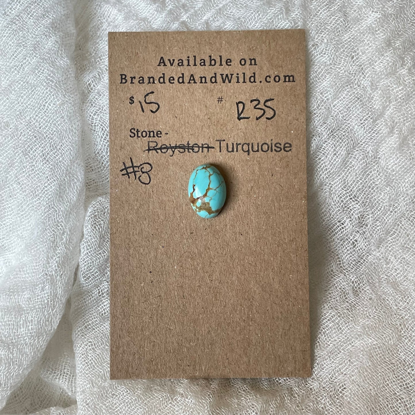 #8 Turquoise Cabochon - R35 6915D936-B3F4-4627-ACCF-FA720A0B469E Brandedandwild.com