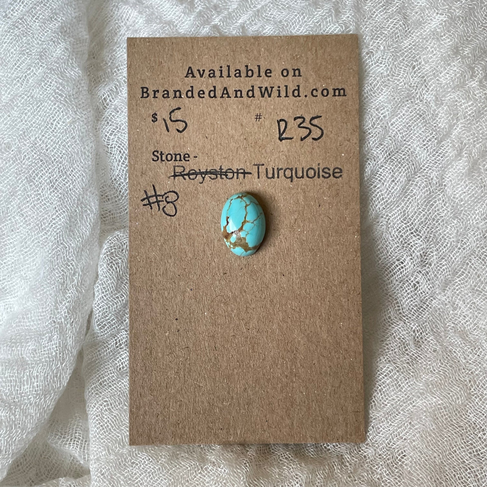#8 Turquoise Cabochon - R35 6915D936-B3F4-4627-ACCF-FA720A0B469E Brandedandwild.com