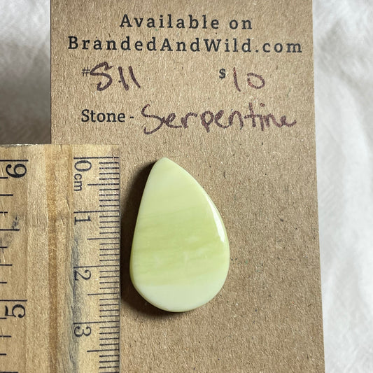 Serpentine - Cabochon - S11 69234E77-610C-4376-811B-7DEDD12680A9 Brandedandwild.com