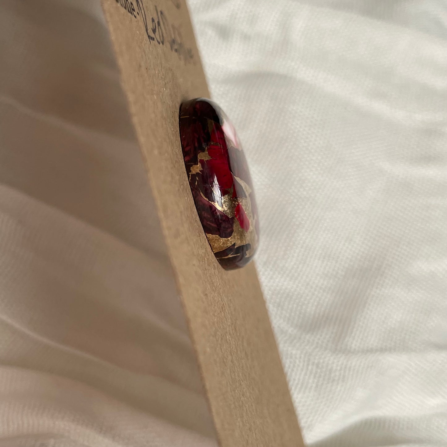 Red Dahlia Cabochon - RD13 69243D37-99E0-48E0-9DA0-0C31B2458899 Brandedandwild.com