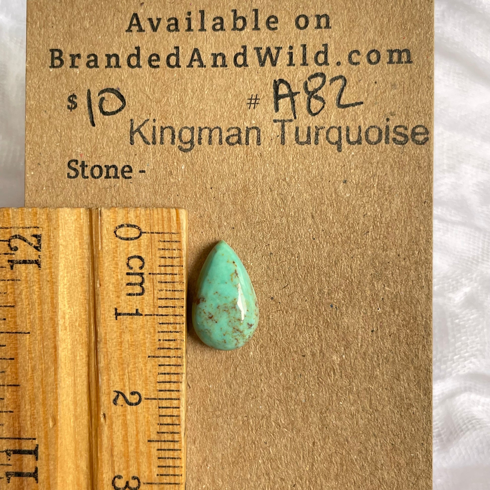 Kingman Turquoise Cabochon - KT82 69258E1F-1590-4711-AEE7-0D103B00547C Brandedandwild.com