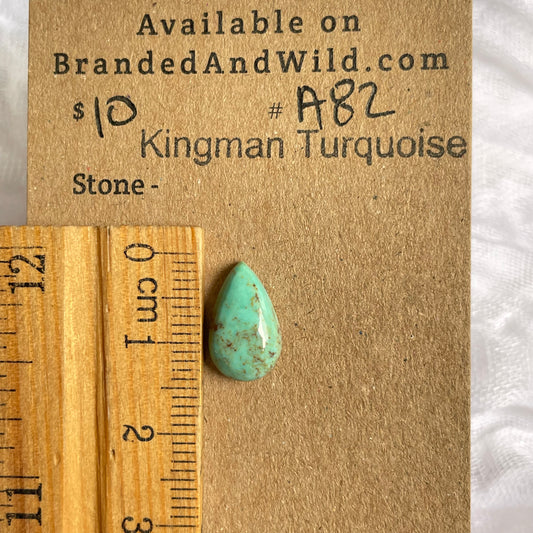 Kingman Turquoise Cabochon - KT82 69258E1F-1590-4711-AEE7-0D103B00547C Brandedandwild.com