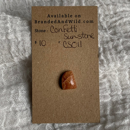 Confetti Sunstone Cabochon - CS011