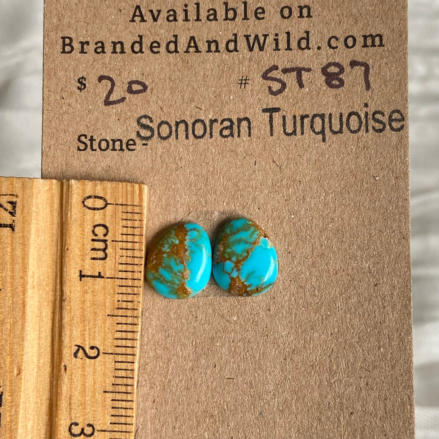 Sonoran Turquoise Cabochon - ST87 693614B2-8956-4FCB-83BD-D9EBA74F0C46 Brandedandwild.com