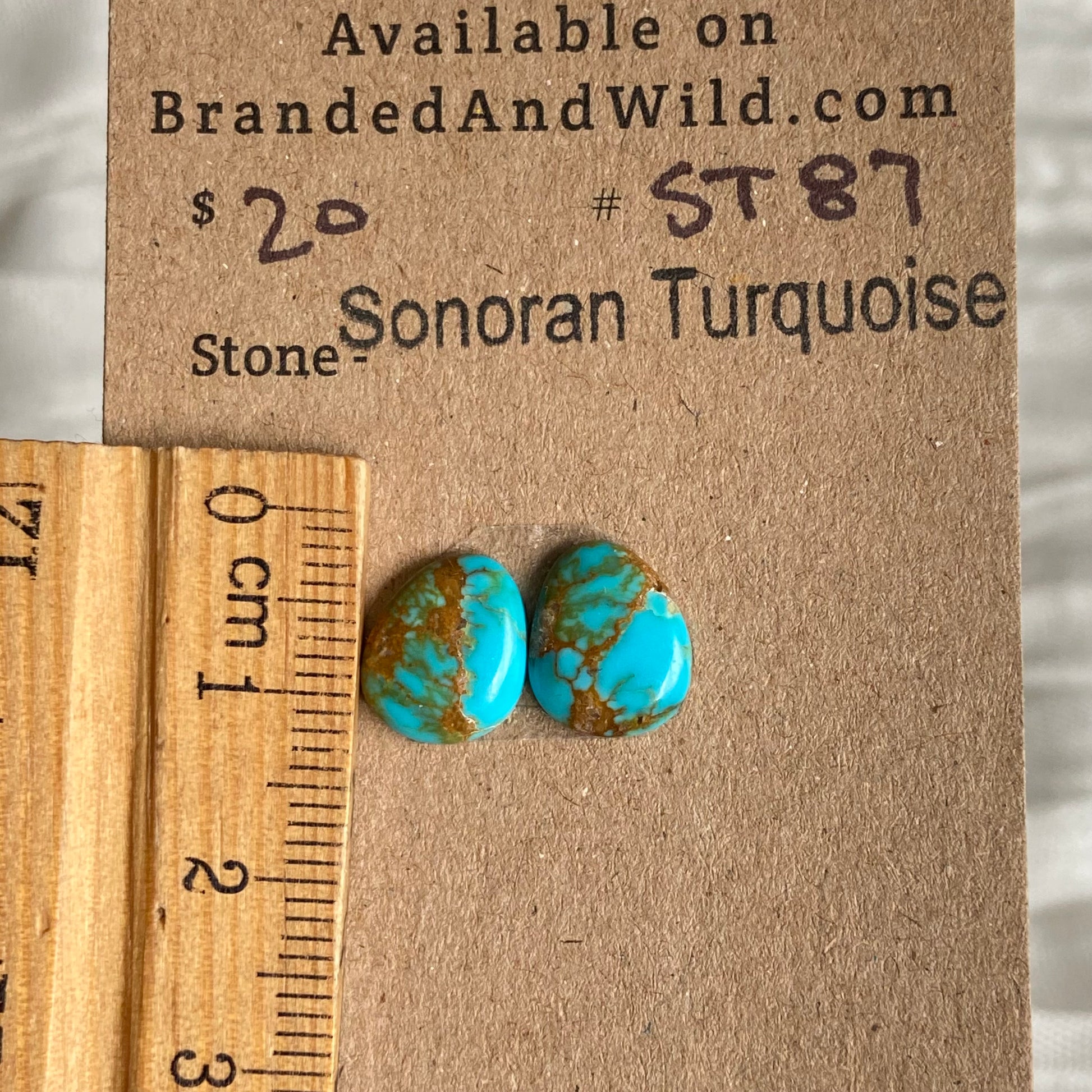 Sonoran Turquoise Cabochon - ST87 693614B2-8956-4FCB-83BD-D9EBA74F0C46 Brandedandwild.com