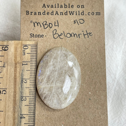 Belomrite Moonstone Cabochon - MB04 6940DC54-9C52-4551-815A-3E1BFC5CA881 Brandedandwild.com
