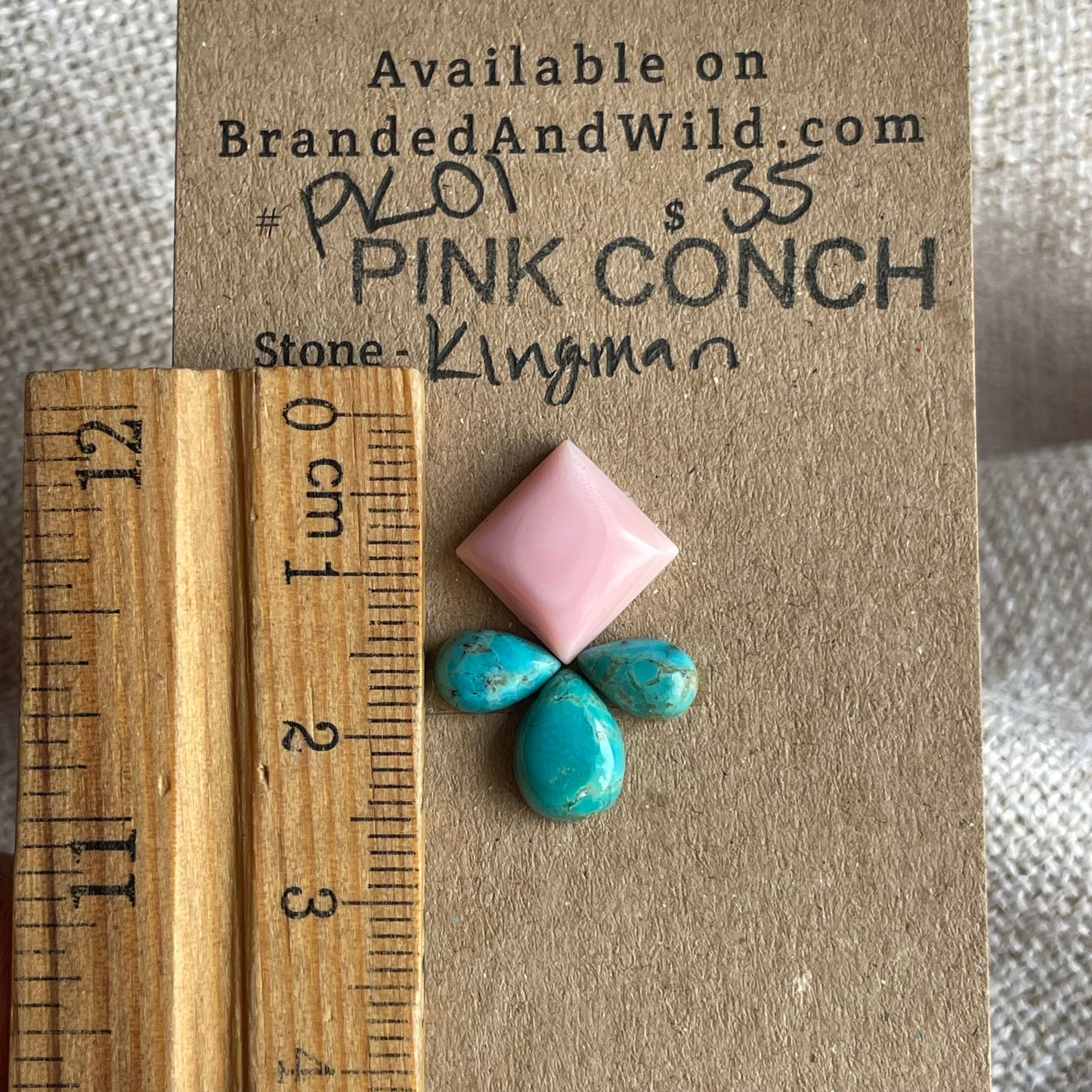 Pink Conch / Kingman Cabochon - PK01