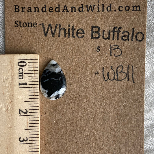 White Buffalo Cabochon - WB11