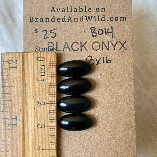 Black Onyx Cabochon - B014 6950EC93-CBAB-48B9-9E6E-9957C572B27E Brandedandwild.com