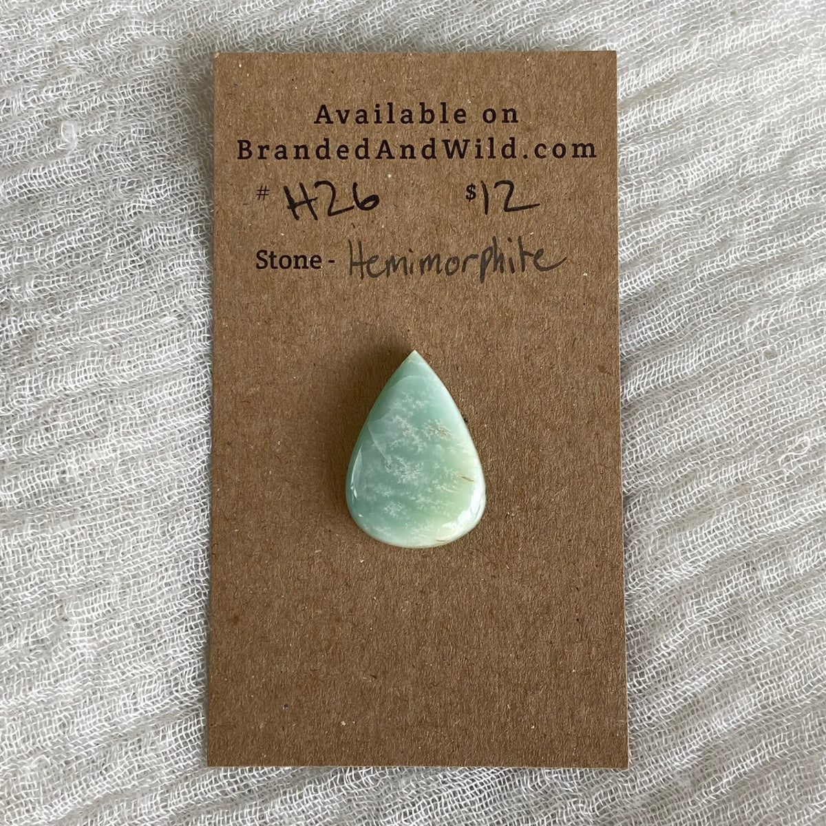 Hemimorite Cabochon - H26