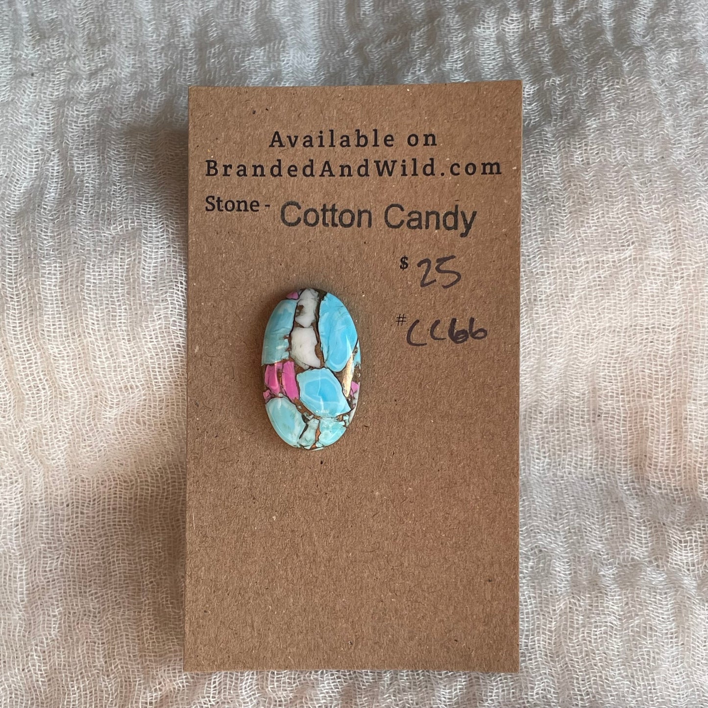 Cotton Candy Cabochon - CC66 699E4214-A85E-4A43-9007-F4C7512ADAA3 Brandedandwild.com