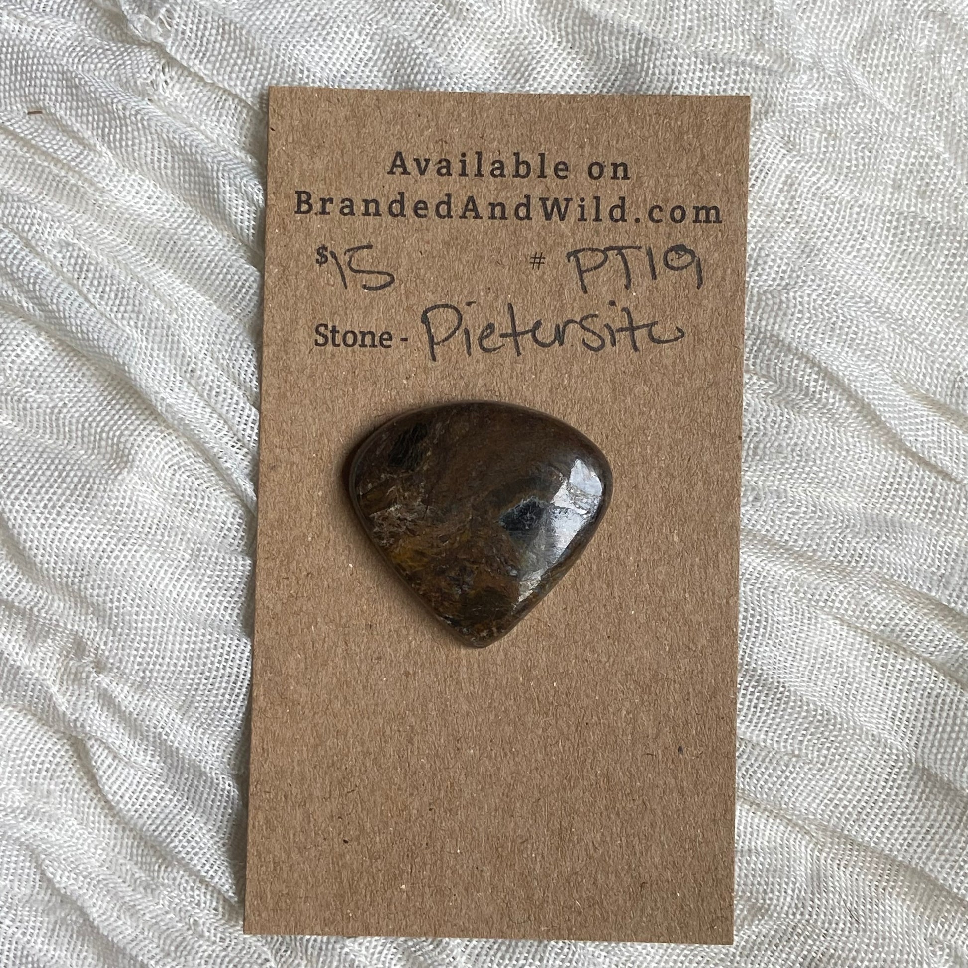 Pietersite Cabochon - PT19 69AC5B8B-ED8A-40AA-9F9B-371ABF4CD158 Brandedandwild.com