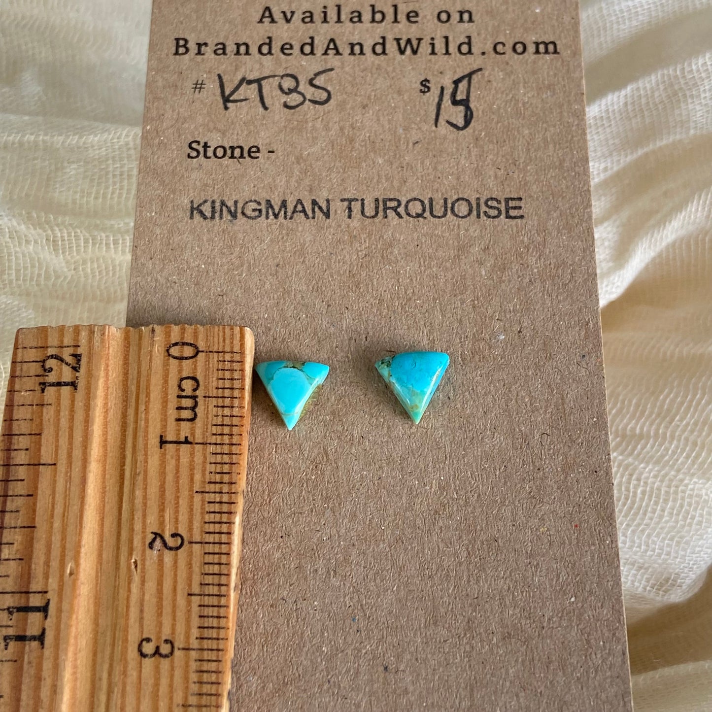 Kingman Turquoise Cabochon - KT85 69C5D17B-37EA-4BFF-90DB-FDC690A47FB5 Brandedandwild.com