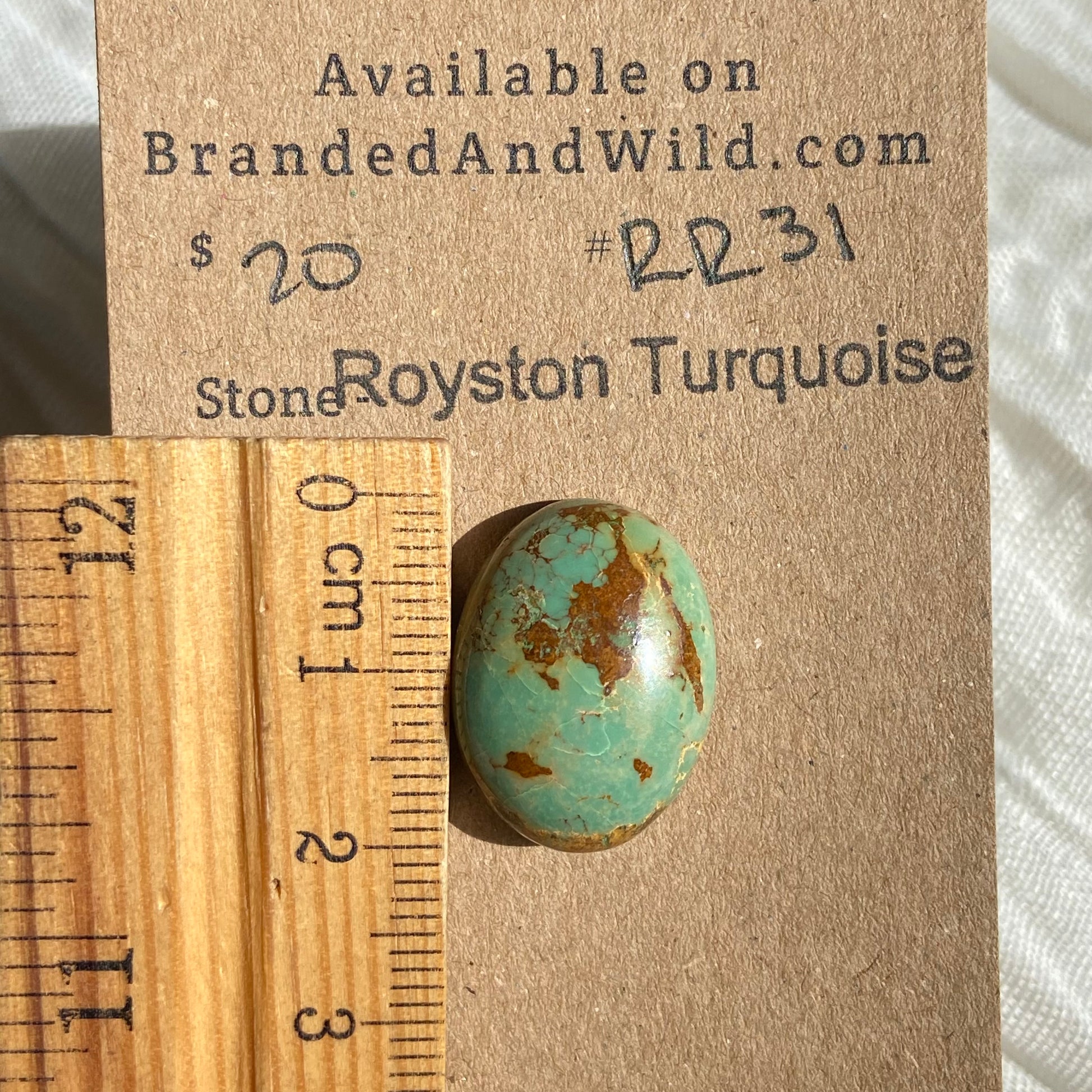 Royston Ribbon Turquoise Cabochon RR31 69D263A0-4AC3-417F-B9C4-992140745361 Brandedandwild.com