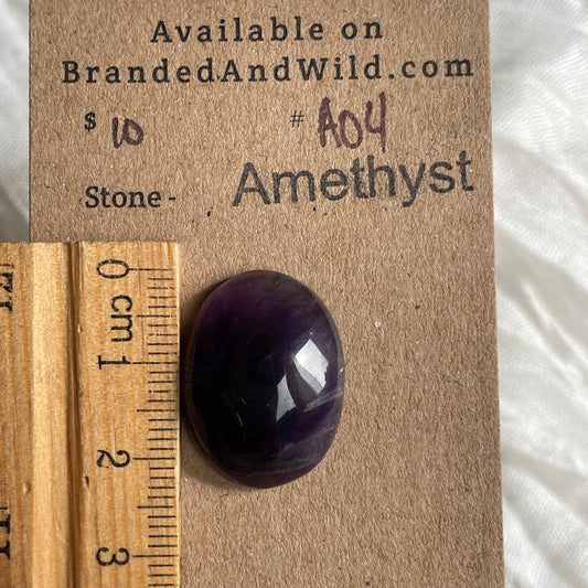 Amethyst Cabochon - A04 6A110E82-C28B-4E9B-9873-E5DFD33DAE7D Brandedandwild.com