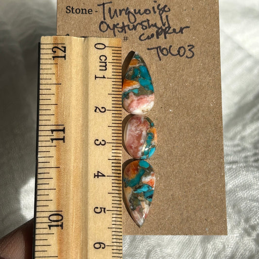 Turquoise, Oyster Shell, Copper - TOC03